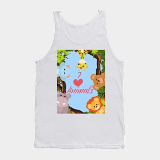 I Love Animals Tank Top